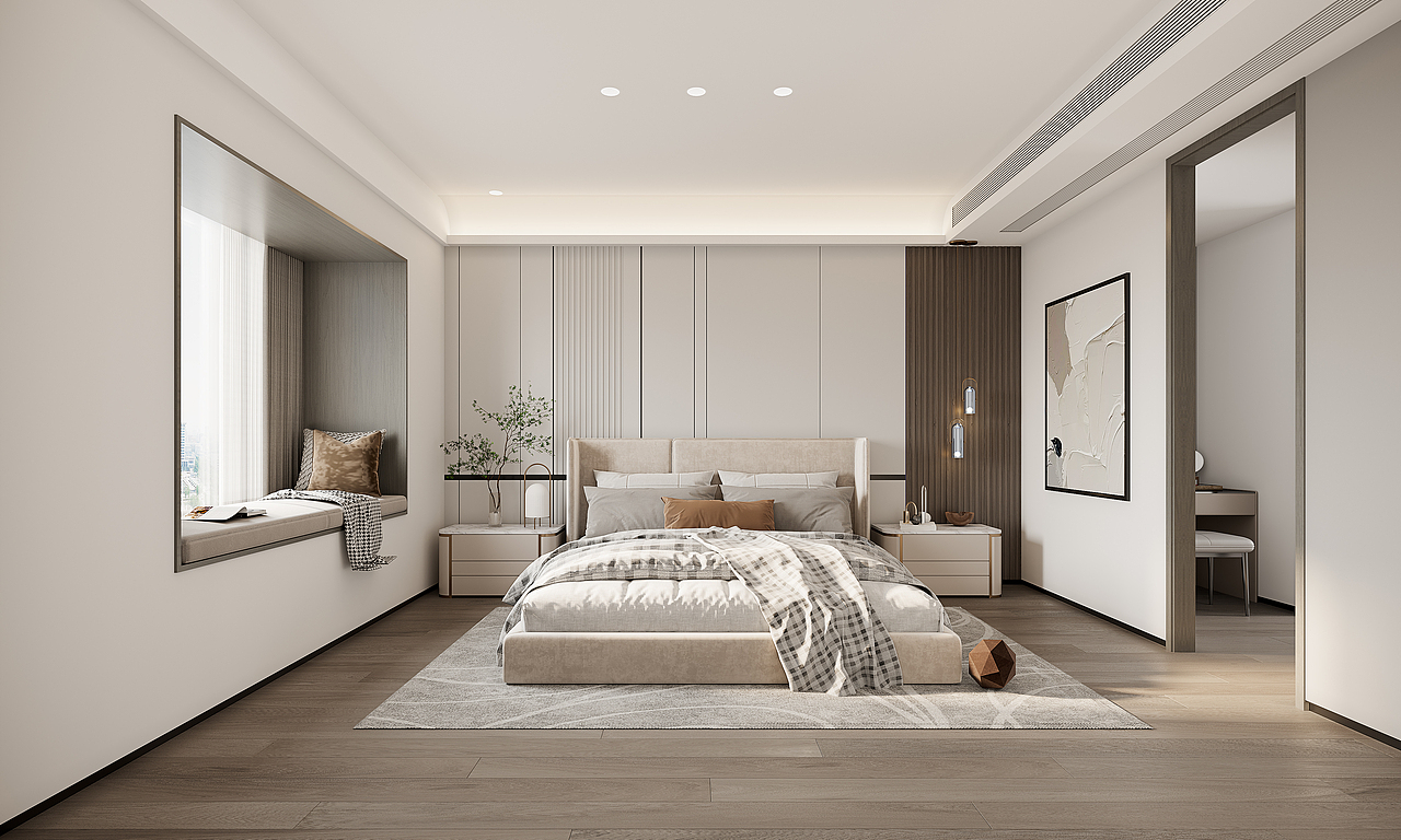 现代写实客餐厅卧室