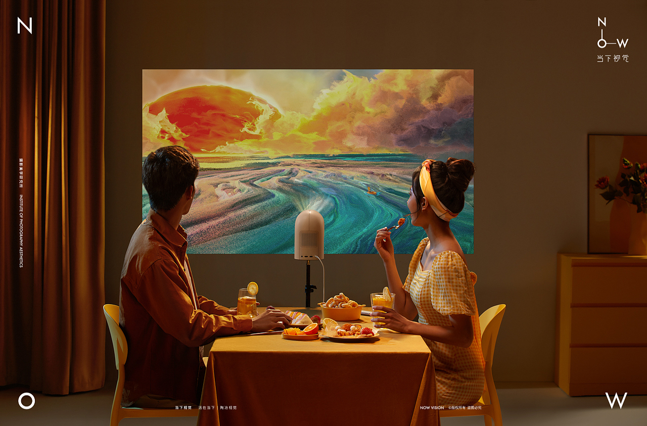 投影仪摄影 I 小明Q3智能投影仪 X 当下视觉摄影（图ZMzQwOTk5MjYw） - 产品摄影 - 站酷设计师当下视觉摄影原创素材 - 站酷ZCOOL