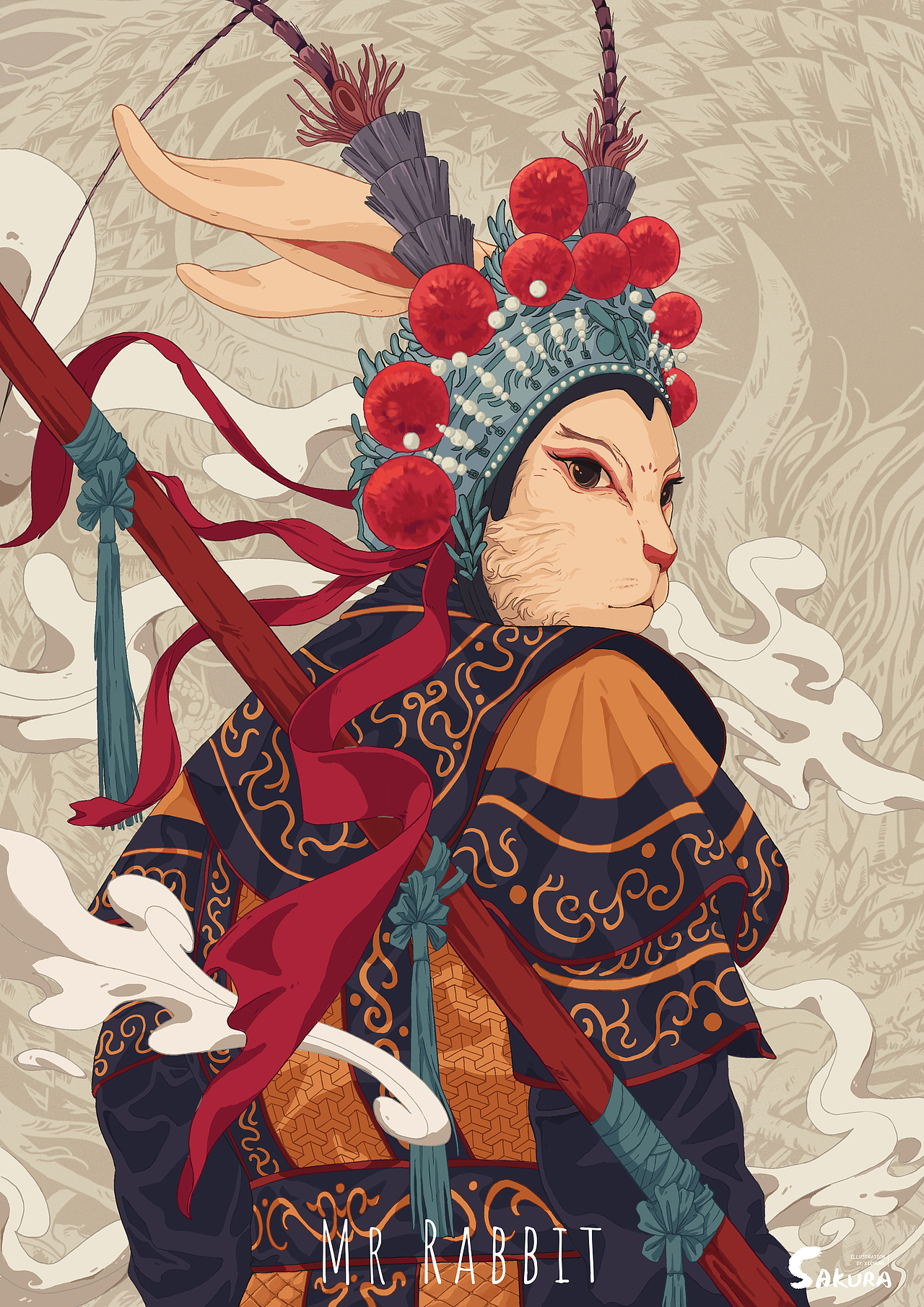 【兔年国潮】兔先生京剧系列(6p)(图ZMzA2NTI2MTcy) - 创作习作 - 站酷设计师西城Sakura原创素材 - 站酷ZCOOL