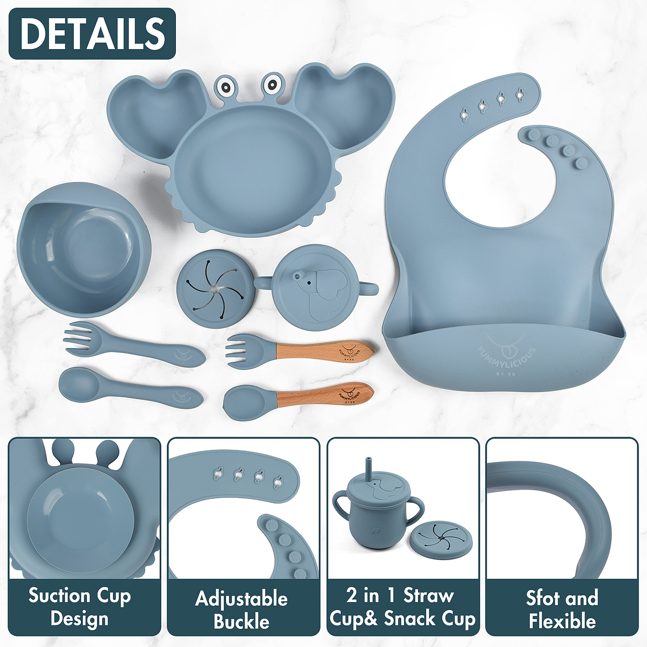 婴童餐具套装 | 亚马逊（图ZMzQzMzE2NDcy） - 电商 - 站酷设计师娴子设计原创素材 - 站酷ZCOOL