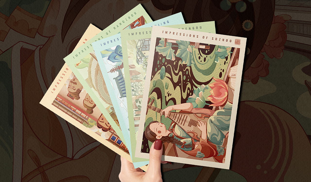 城市印象|民国风主题系列插画（图ZMzUwNzE3NTI4） - 商业插画 - 站酷设计师一口喵耳朵原创素材 - 站酷ZCOOL