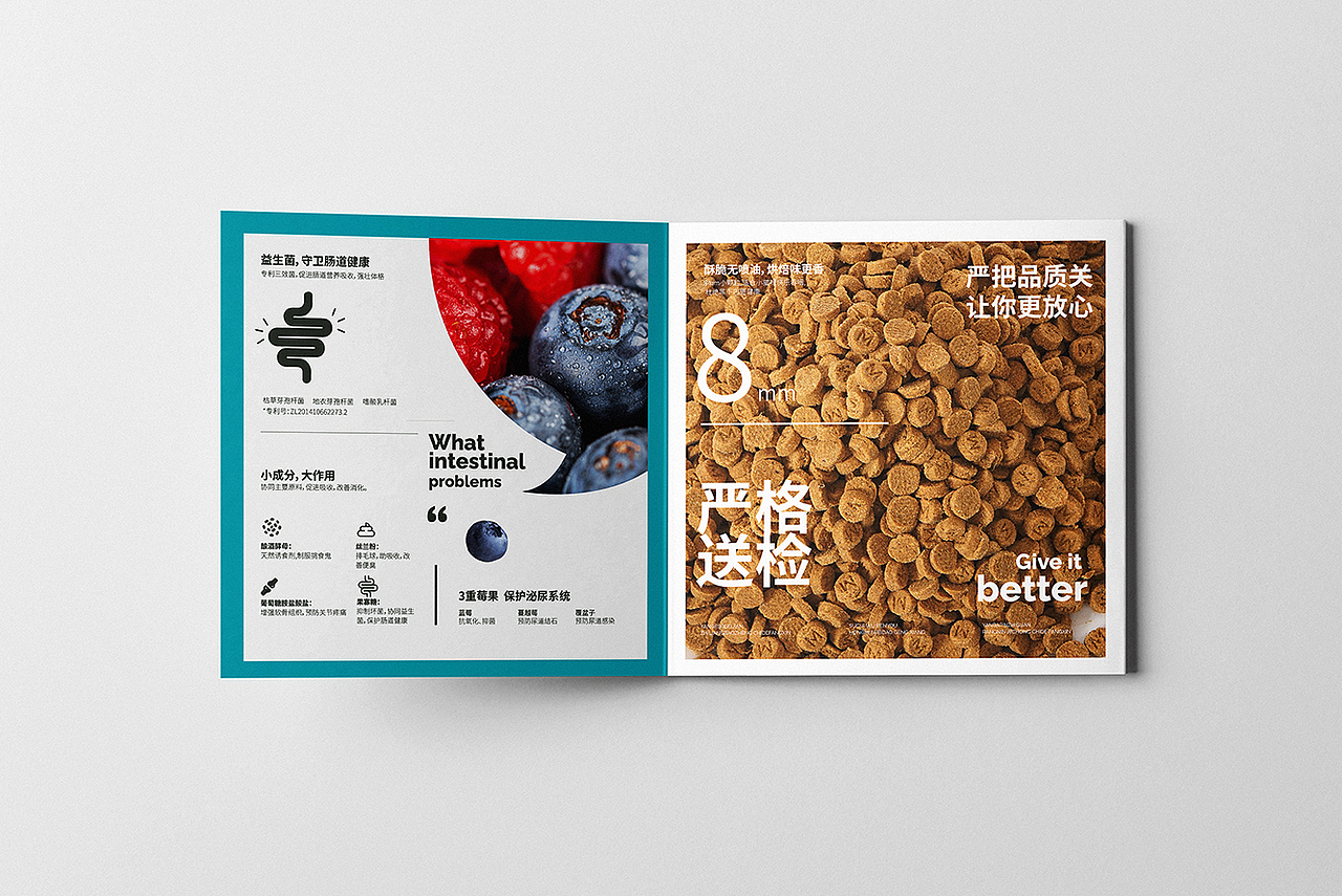 宠物主粮 I 折页设计 I 品牌手册设计 I 宠物零食（图ZMzA0OTAzODMy） - 书籍/画册 - 站酷设计师是柿子啊原创素材 - 站酷ZCOOL