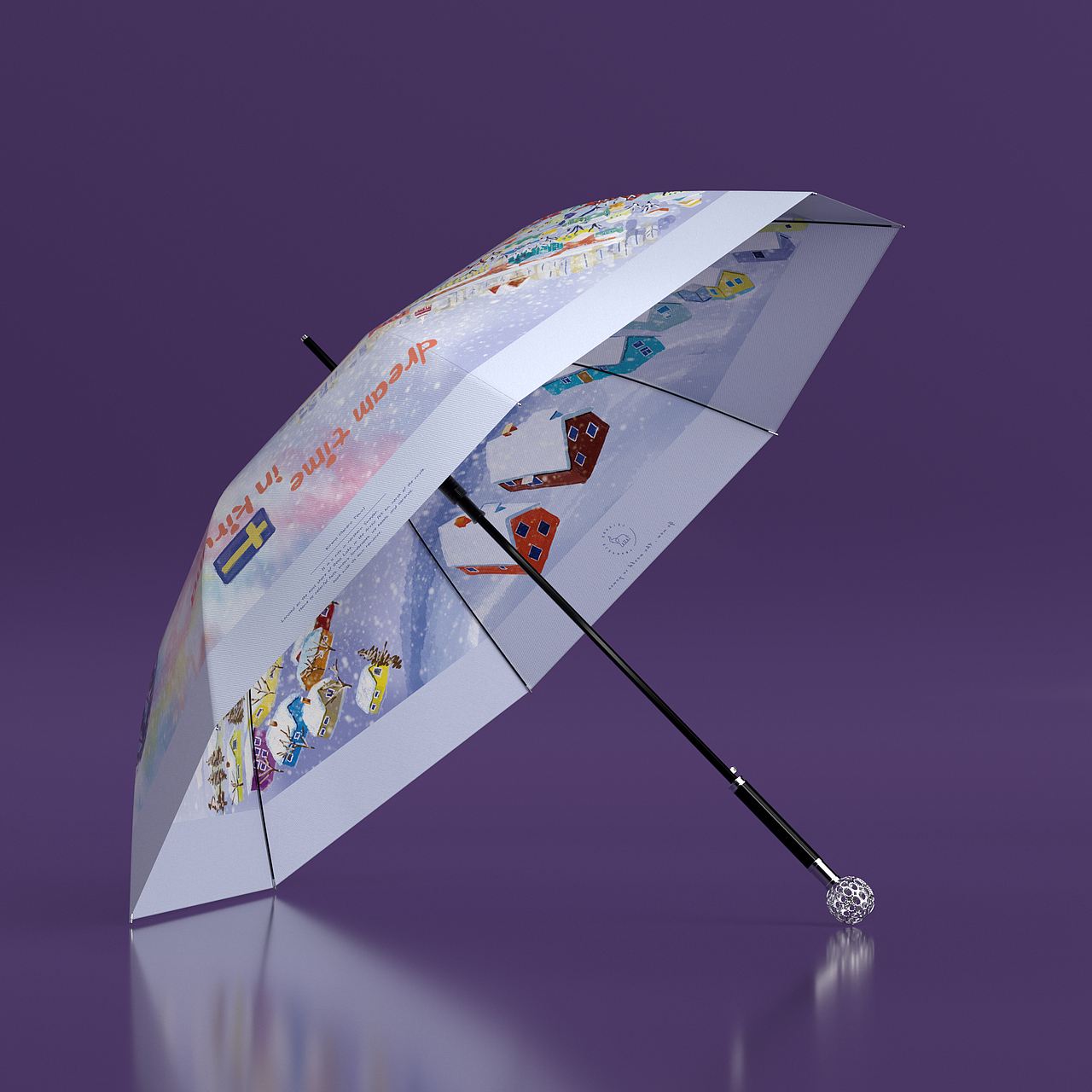 女款雨伞建模渲染（图ZMzYxODczODI4） - 产品 - 站酷设计师我选菠萝原创素材 - 站酷ZCOOL