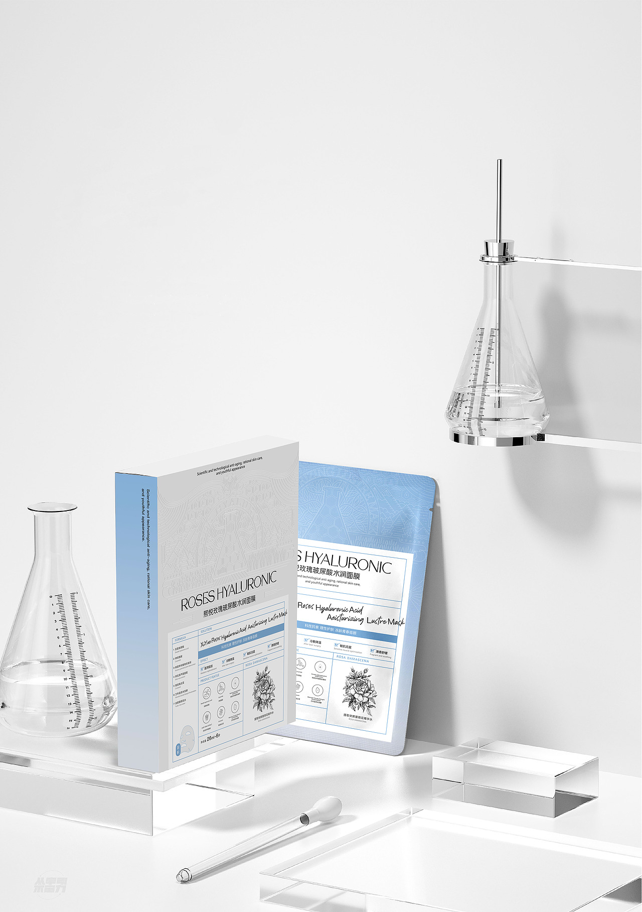 赛隆药业*柯林斯｜熙悦玫瑰玻尿酸水润面膜（图ZMzQxNTI4MzY0） - 包装 - 站酷设计师卢丹品牌设计师原创素材 - 站酷ZCOOL
