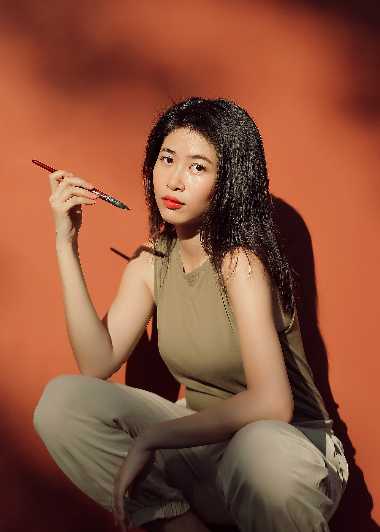 夕阳红墙与诗人（图ZMzQ1OTQ4NDg0） - 人像摄影 - 站酷设计师KK想要和这个世界原创素材 - 站酷ZCOOL