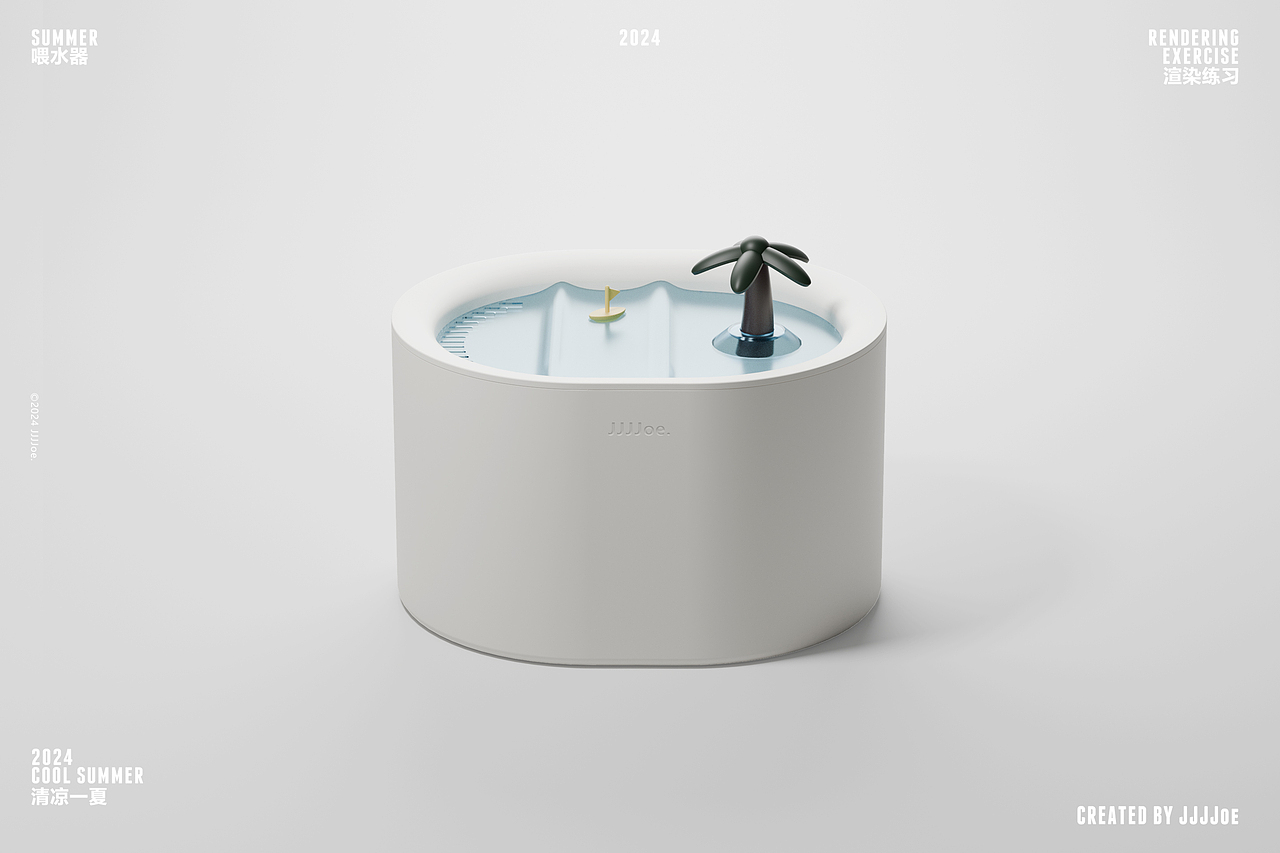 原创设计-宠物喂水器（图ZMzcwMDU1OTMy） - 其他工业/产品 - 站酷设计师JJJJoe原创素材 - 站酷ZCOOL