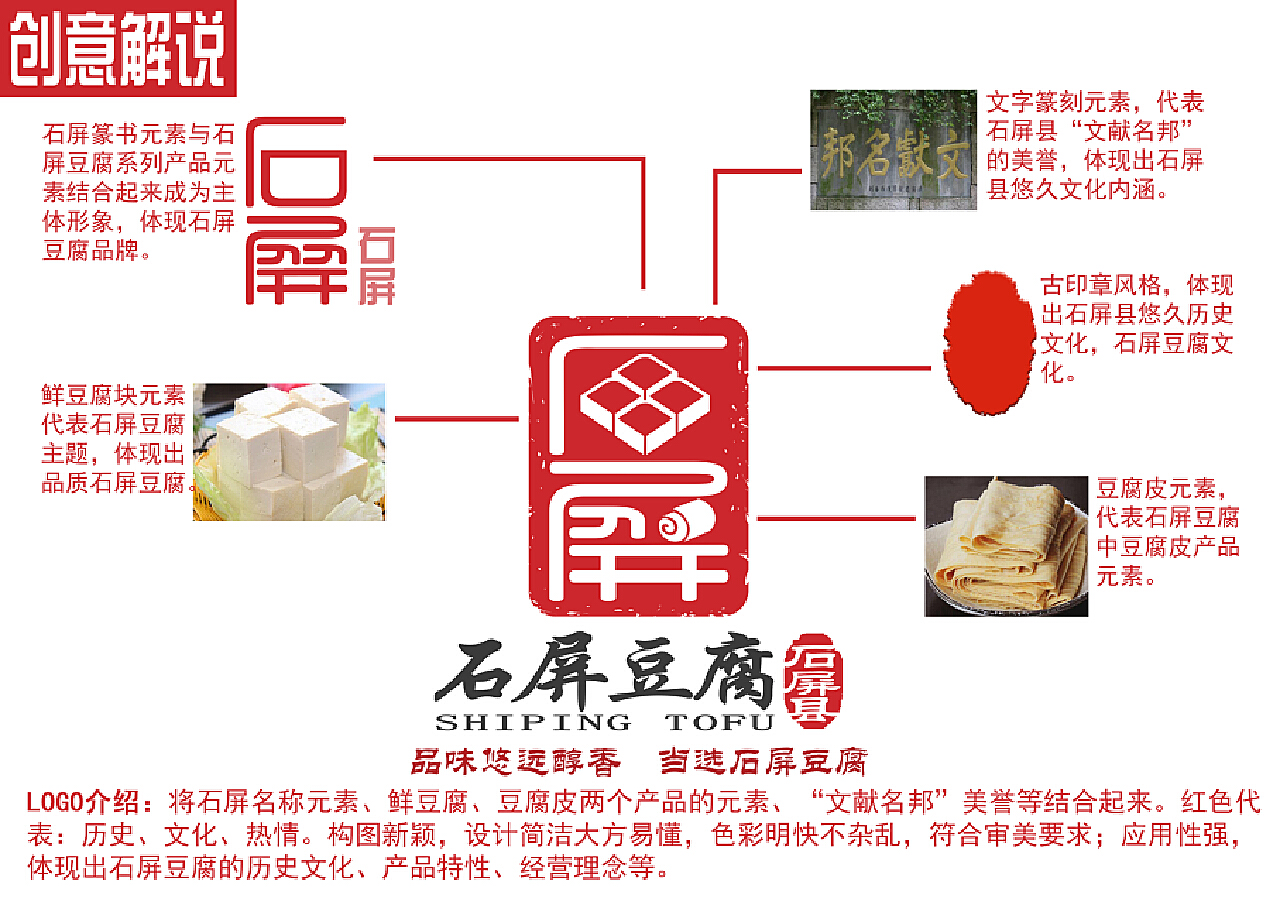 中国国家地理标志产品––石屏豆腐VI品牌视觉形象设计_LeoWu_设计师-站酷ZCOOL