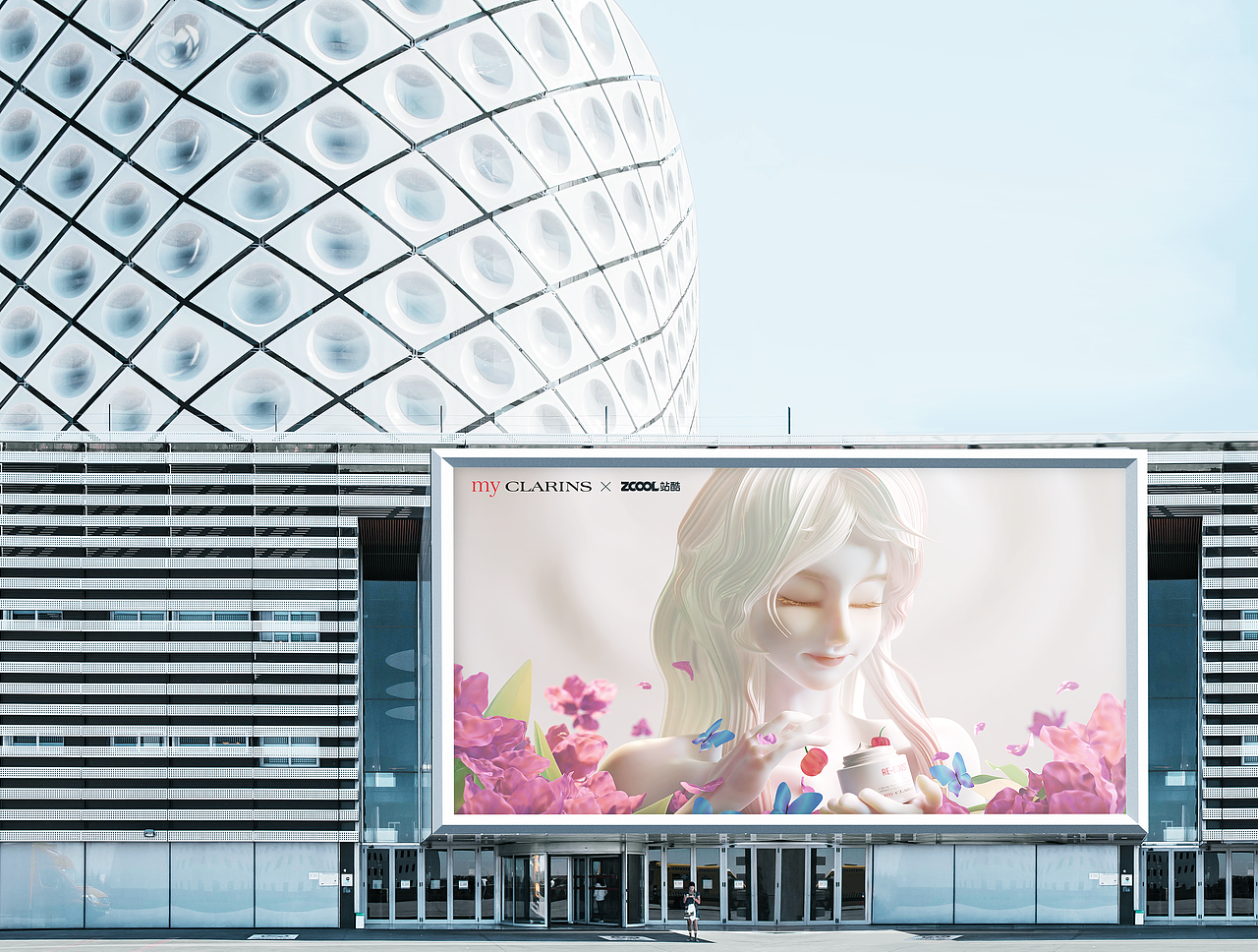 MY CLARINS【好食肌长绽放】|《绽放》（图ZMzQ1NjUzNTU2） - 海报 - 站酷设计师我吃可爱泡饭原创素材 - 站酷ZCOOL