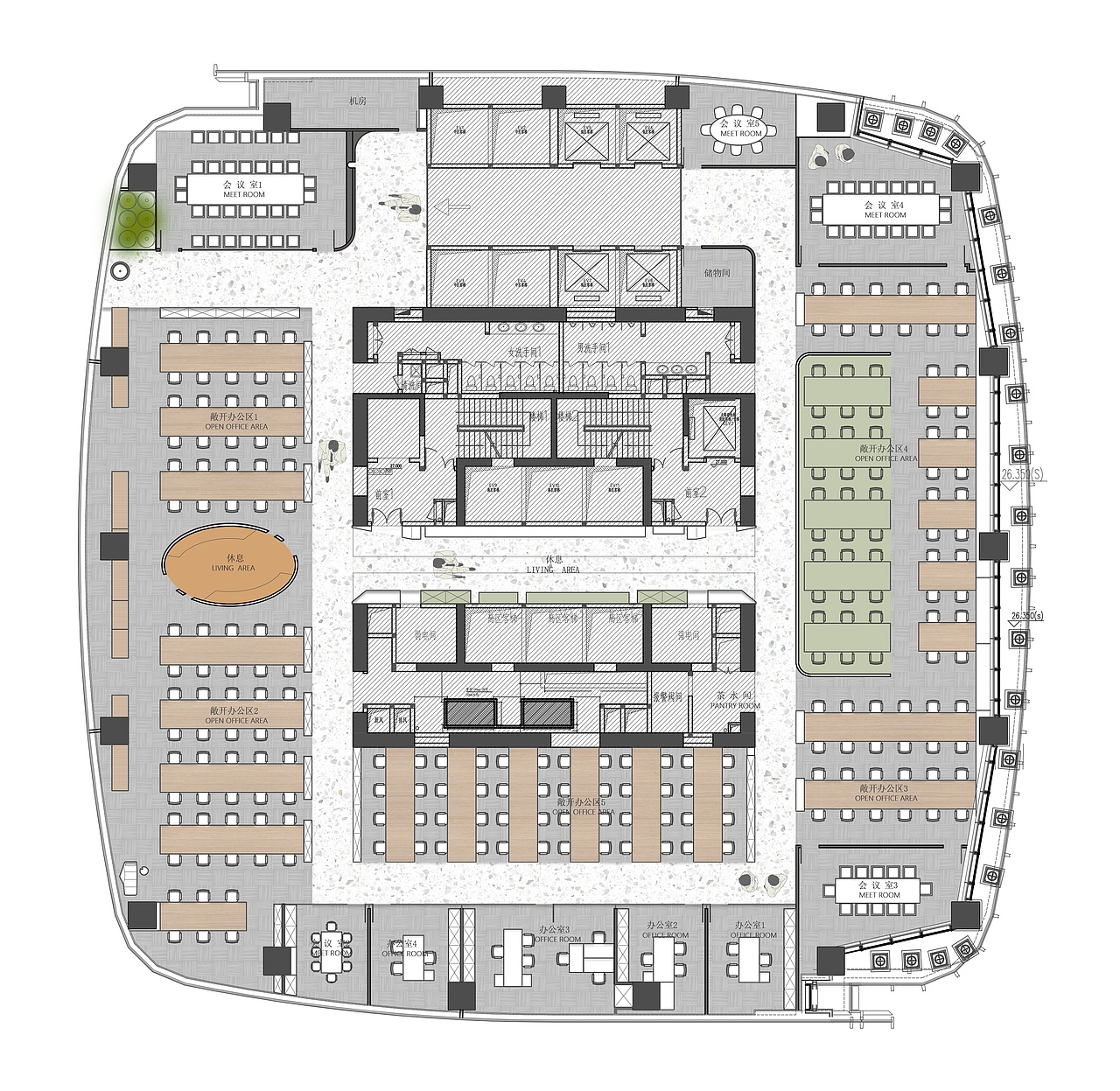 设计事务所 诺仕科技办公空间,方圆之间·别具洞见