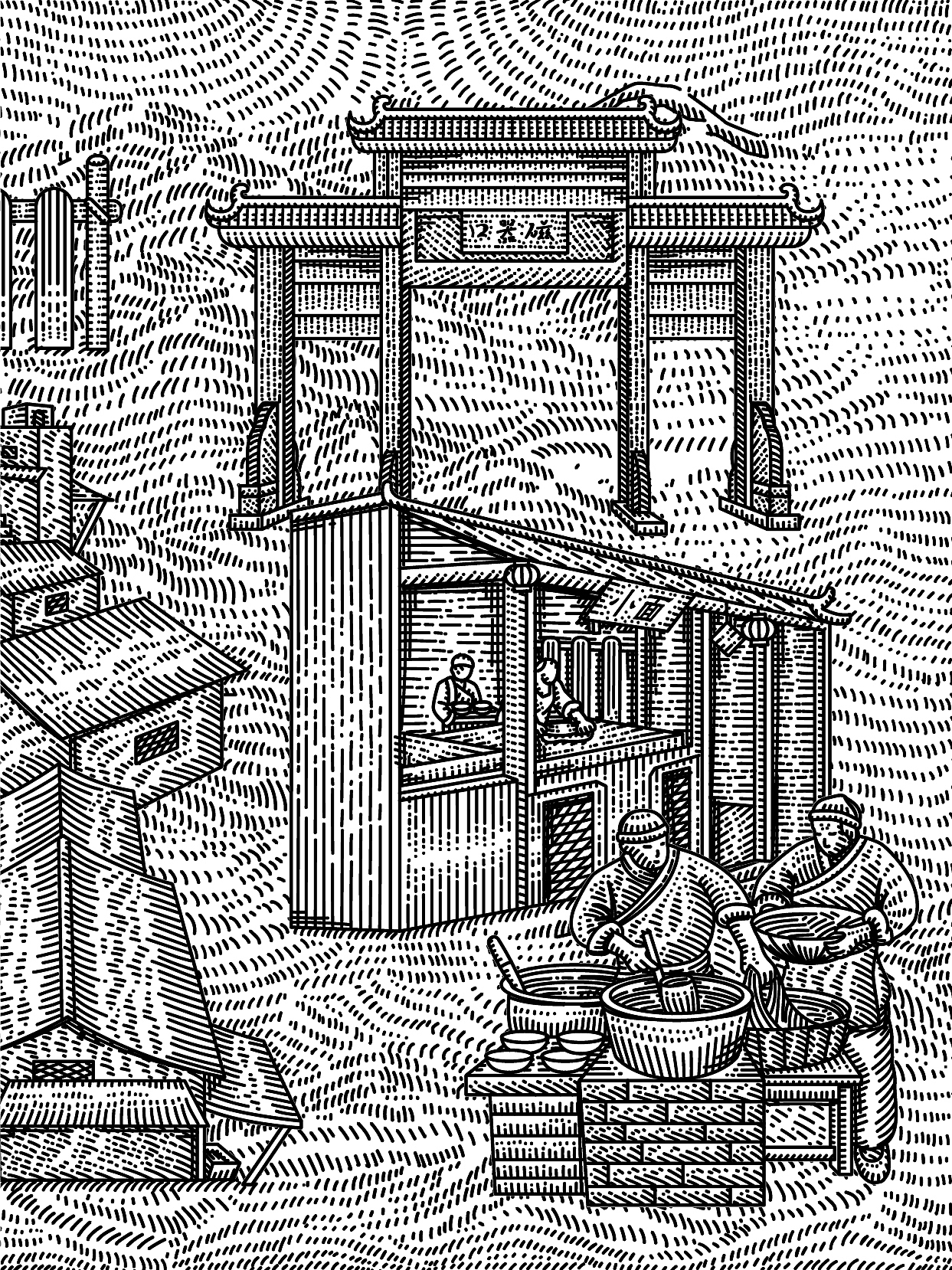 包装版画 I 重庆小面（图ZMzM2OTk1MjI0） - 商业插画 - 站酷设计师亦冬原创素材 - 站酷ZCOOL