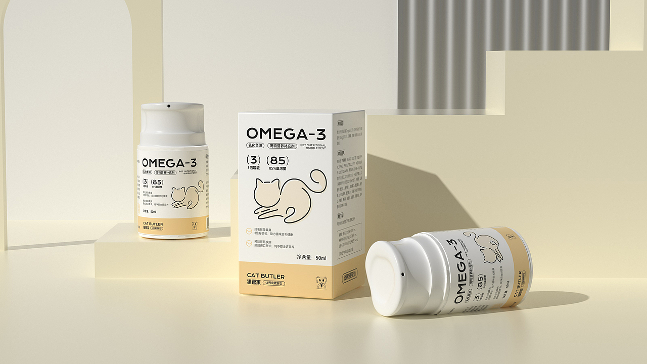 【猫管家】-宠物用品系列包装设计