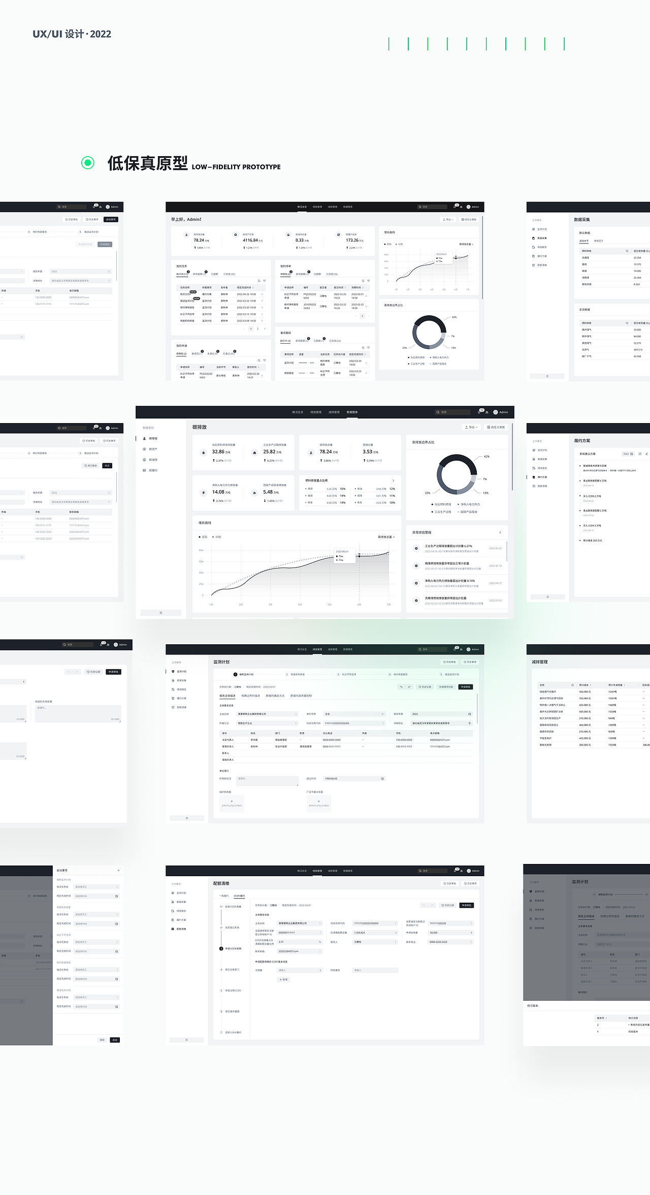 碳排放管理系统 | B端产品设计