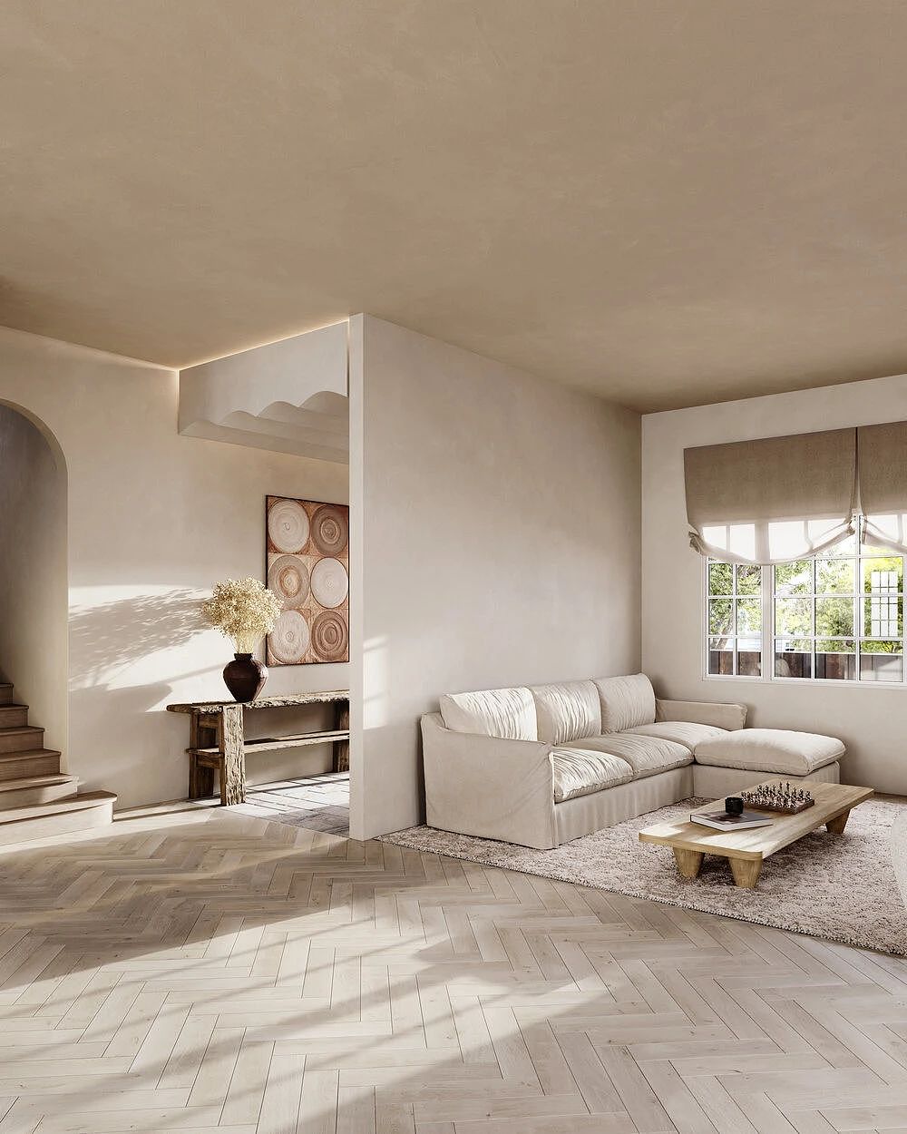 家装案例赏析——278㎡侘寂风，舒适自然的乡村风格（图ZMzY3ODA4ODcy） - 家装设计 - 站酷设计师成都有木设计原创素材 - 站酷ZCOOL