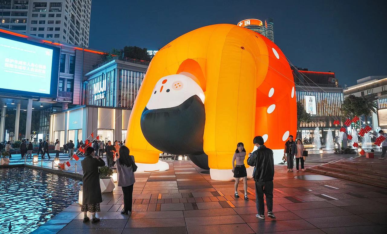 大明气模——宁波下腰女孩