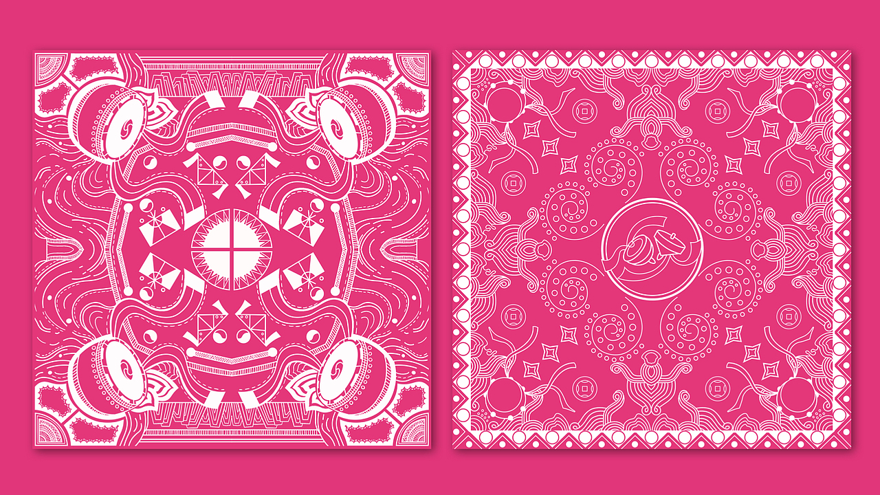 #2022青春答卷#中国朝鲜族传统纹样再造设计实验