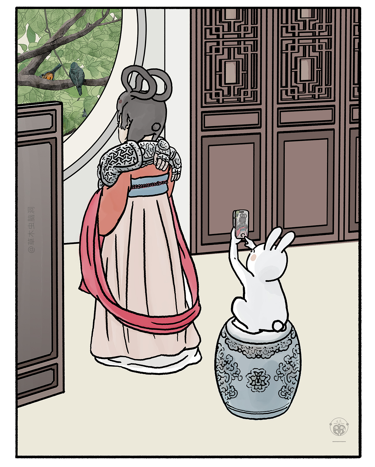 嫦娥打工兔之【客人长颈鹿】