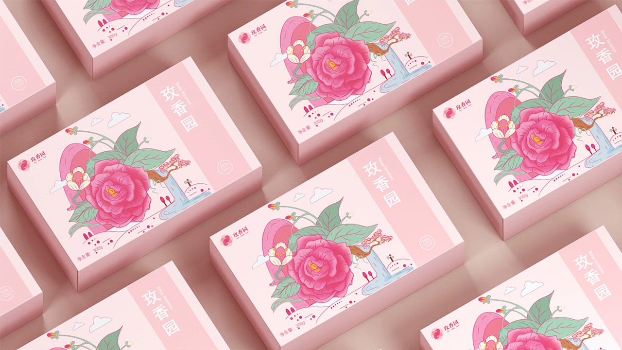 《 玫香园》品牌设计升级（图ZMzUyNjY2Nzgw） - 品牌 - 站酷设计师东野品牌设计原创素材 - 站酷ZCOOL