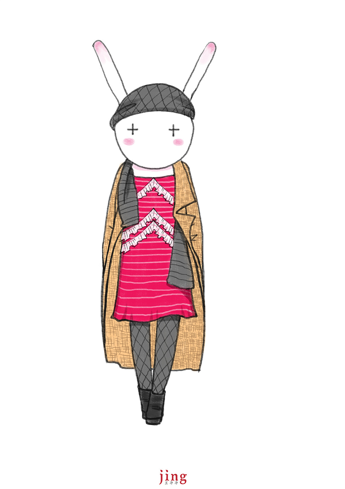 兔年插画-68幅艾玩兔服饰设计时尚插画（图ZMzExNTE5Njk2） - 创作习作 - 站酷设计师画儿晴天原创素材 - 站酷ZCOOL