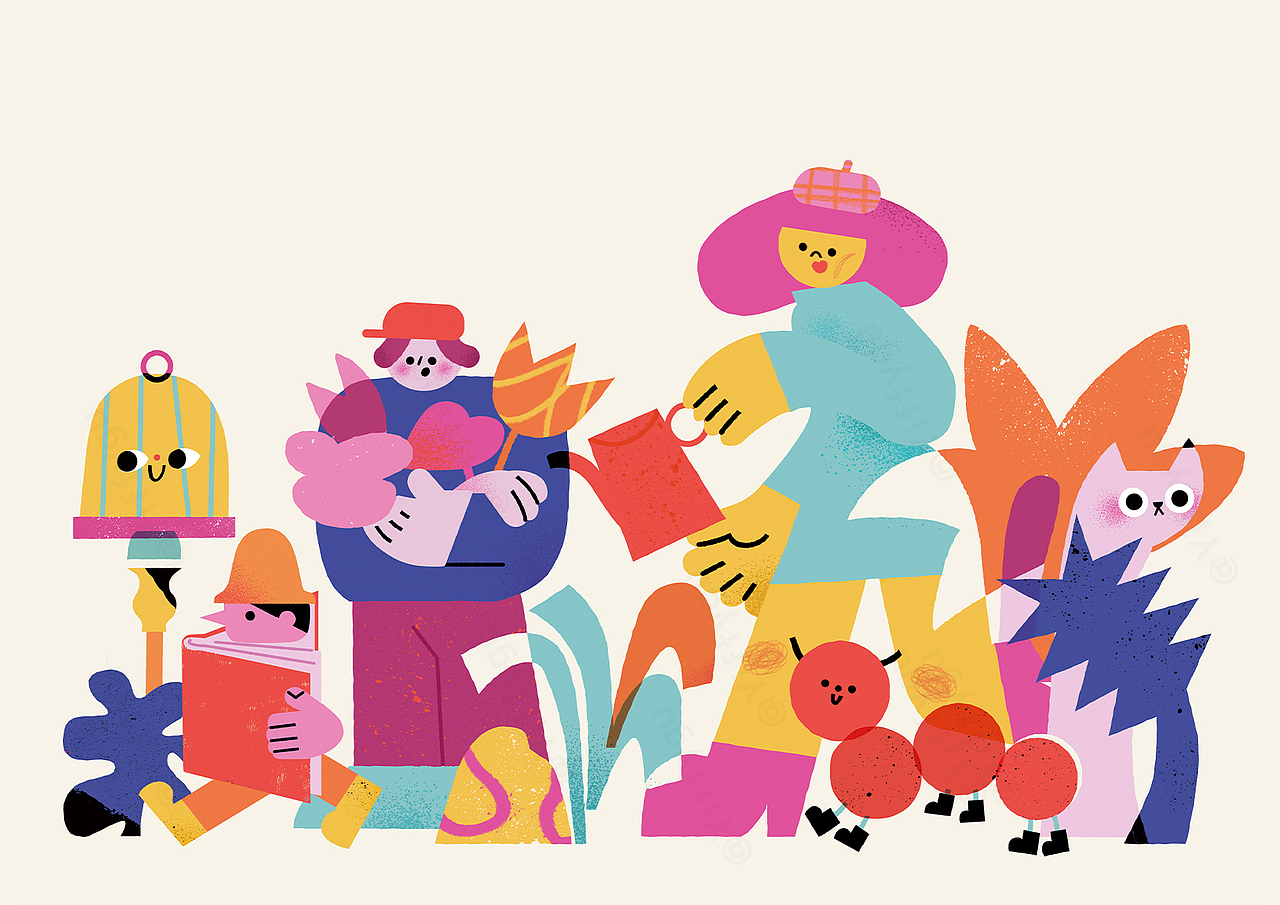 春日实验室 Yiffy x 不熟书展（图ZMzAzNTg0Mzg4） - 艺术插画 - 站酷设计师YiffyGu原创素材 - 站酷ZCOOL