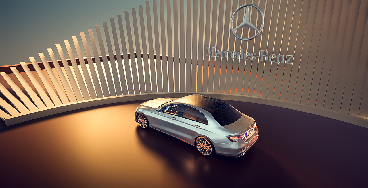 Mercedes Benz E-Class_汽车CGI_几何场景篇（图ZMzM3MTEyNTAw） - 机械/交通 - 站酷设计师易乘风原创素材 - 站酷ZCOOL