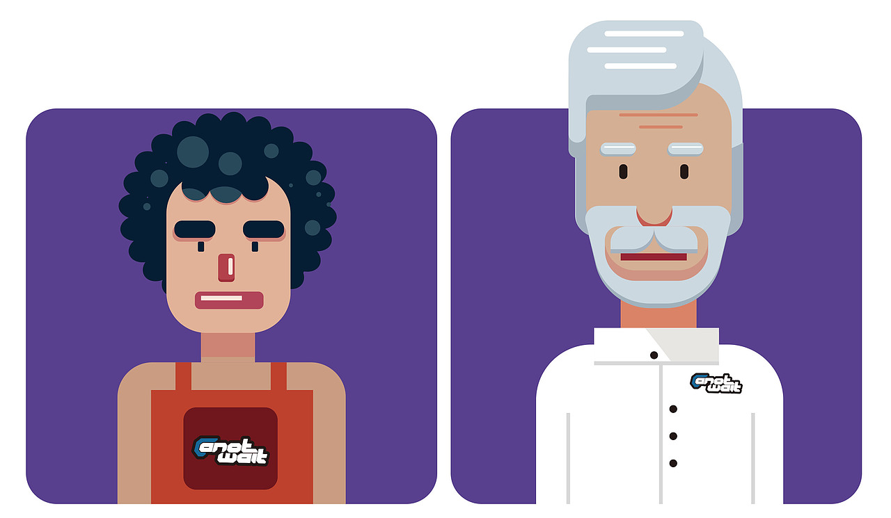 扁平风人物头像