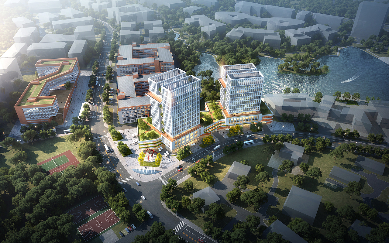 建筑室外效果图（图ZMzY2NDA2Mjgw） - 建筑/空间 - 站酷设计师ASK_GZ原创素材 - 站酷ZCOOL