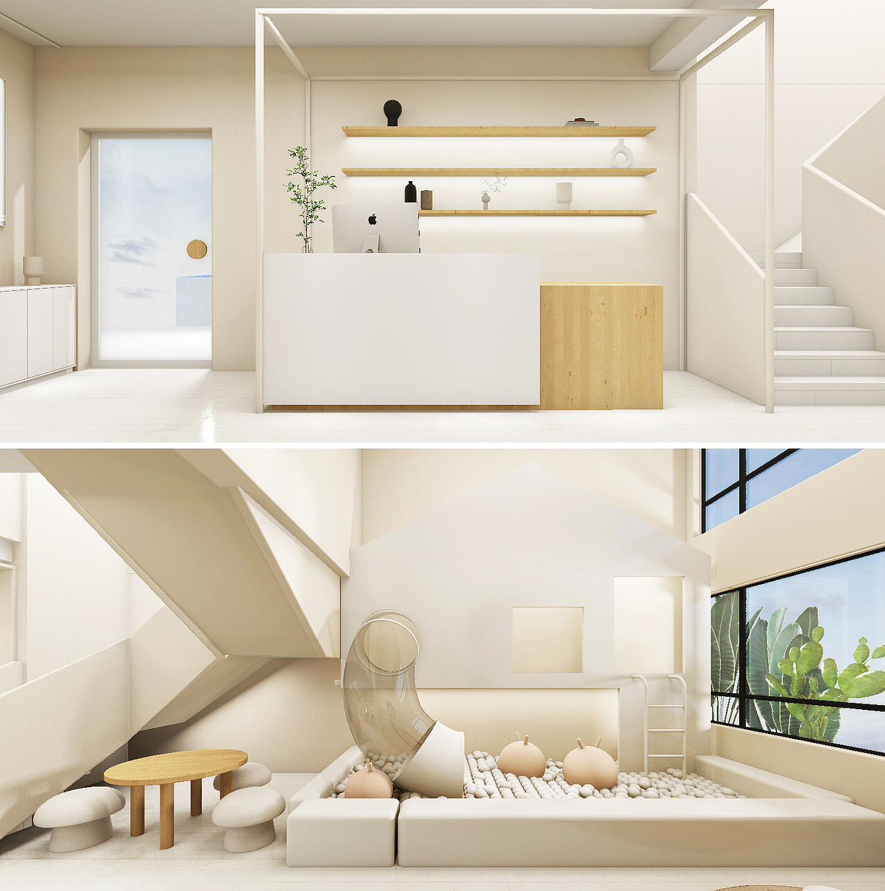 奶白简约儿童摄影