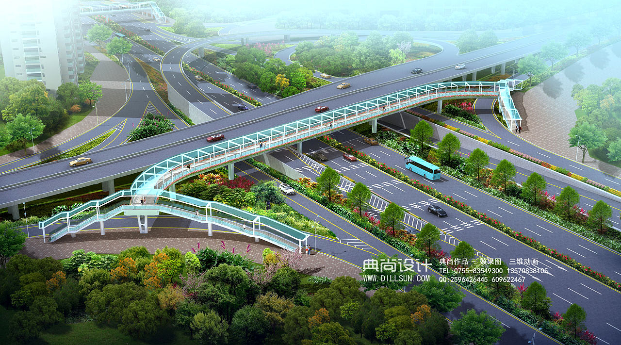 人行天桥效果图1