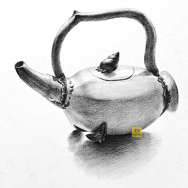 素描莲藕壶绘画详细步骤