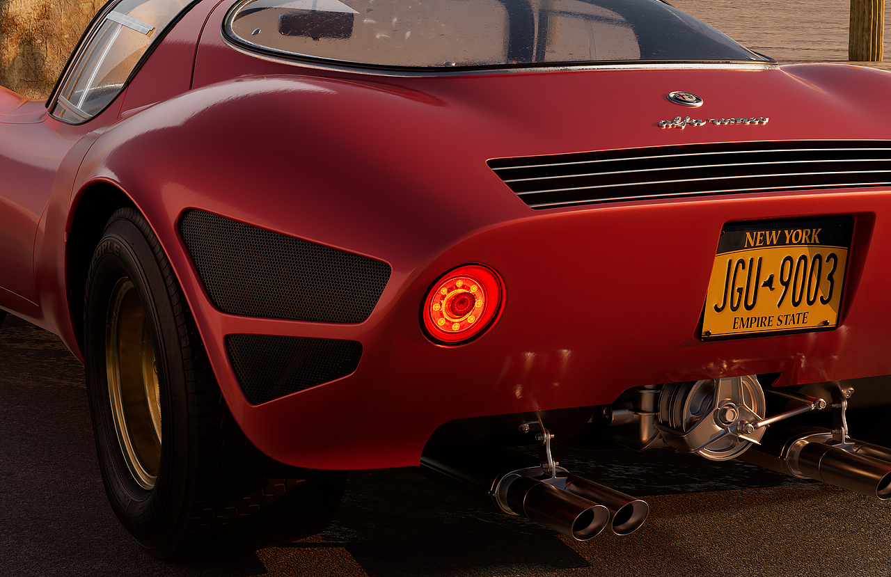 1967 Alfa Romeo 33 实景渲染（图ZMzYyMDY5MTQ4） - 机械/交通 - 站酷设计师FIREFLY_LU原创素材 - 站酷ZCOOL