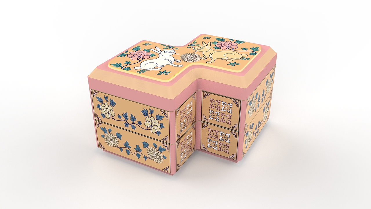 精致国风小兔兔盒子（图ZMzA1MzE2NzA4） - 生活用品 - 站酷设计师眼前三亮设计原创素材 - 站酷ZCOOL