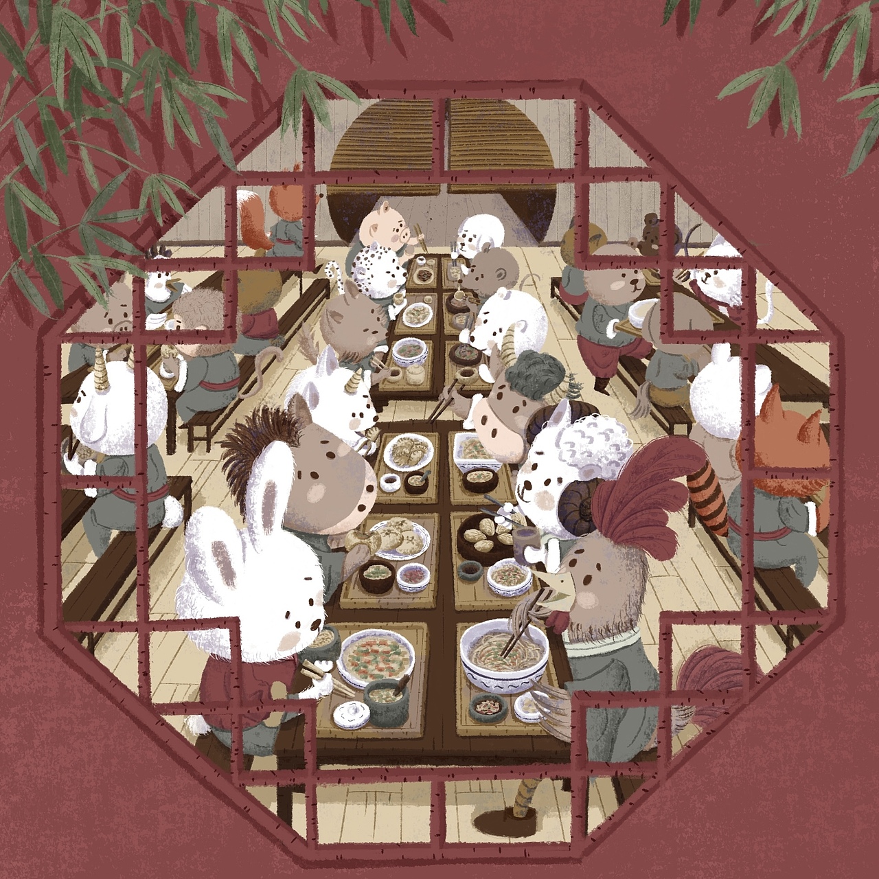 儿童插画 | 神仙妖怪学院