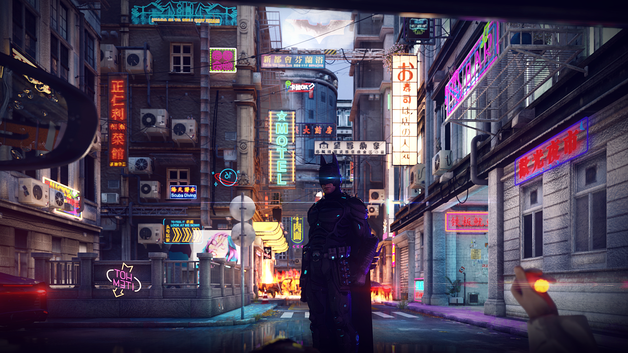 赛博朋克蝙蝠侠-阿卡姆骑士（图ZMzAwOTAwODg4） - 动画/影视 - 站酷设计师crzcola原创素材 - 站酷ZCOOL