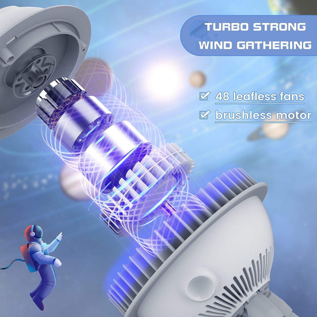 亚马逊婴儿风扇主图 A+设计