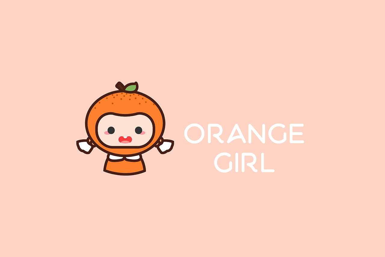 甜甜的橘果少女——甜橘果果（图ZMzA1ODM1MTQw） - IP形象 - 站酷设计师墨梓离原创素材 - 站酷ZCOOL