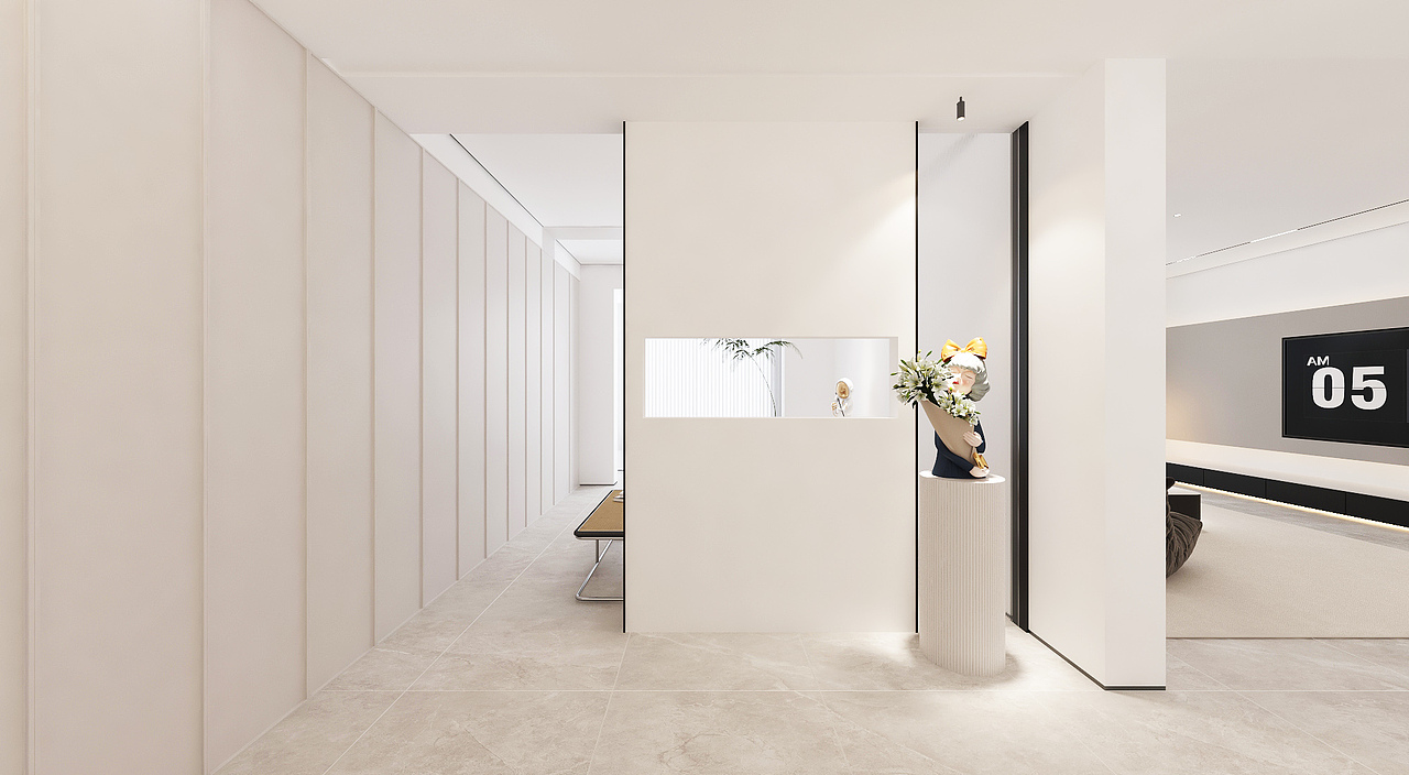 极简纯白色空间//不一样的客餐厅