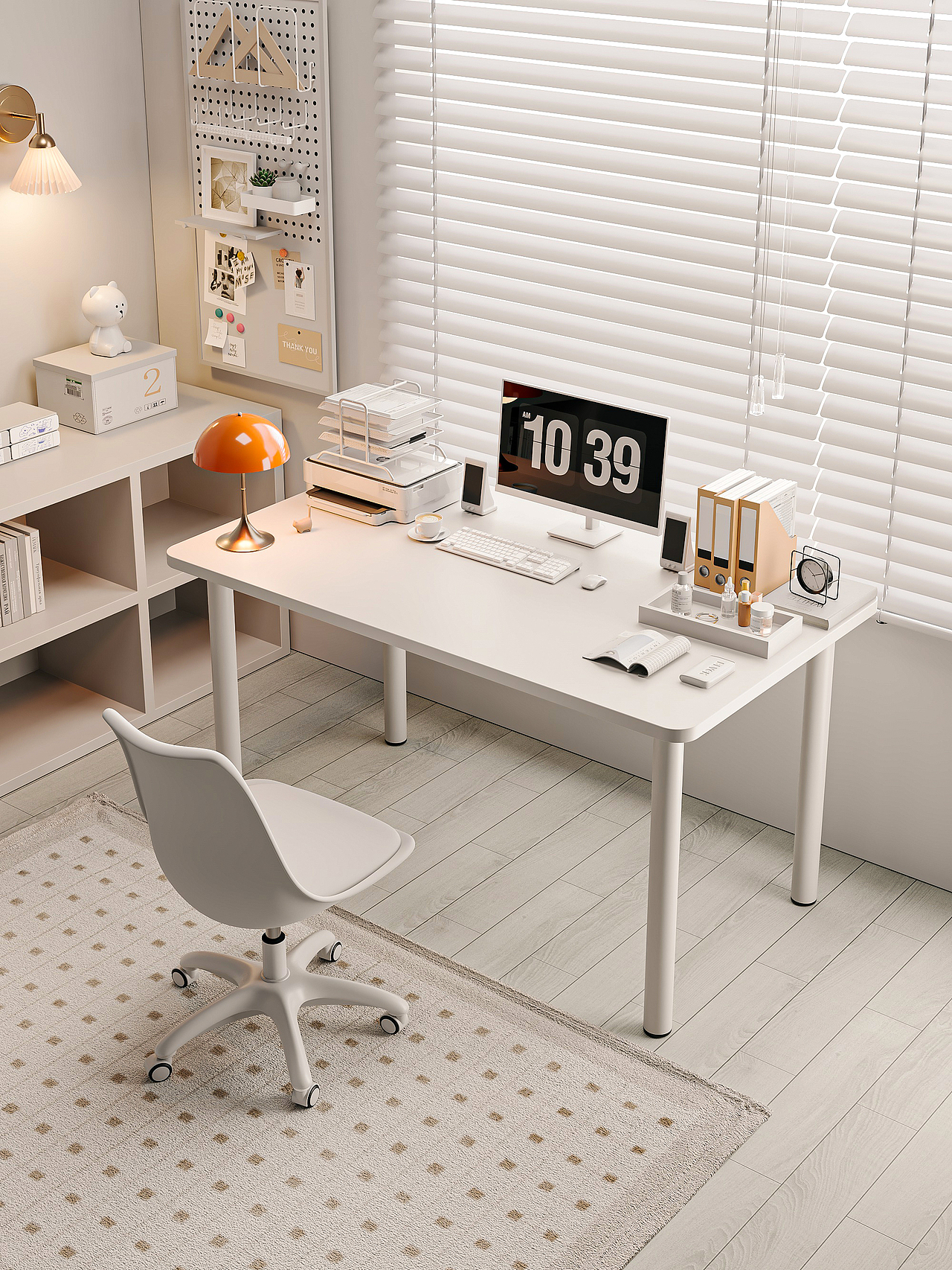 奶油风诧寂风家具效果图渲染