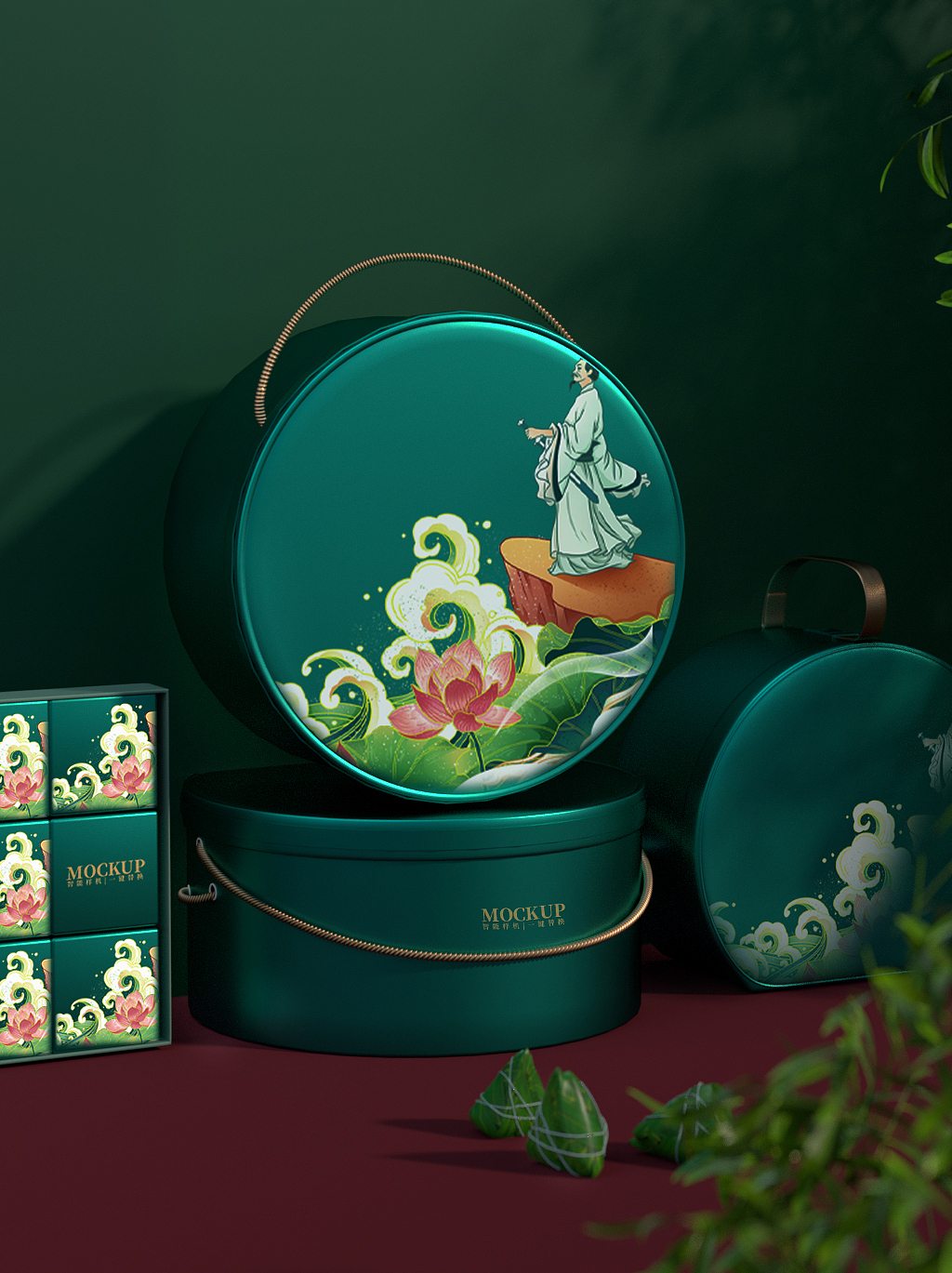 端阳粽香---端午节文创包装插画