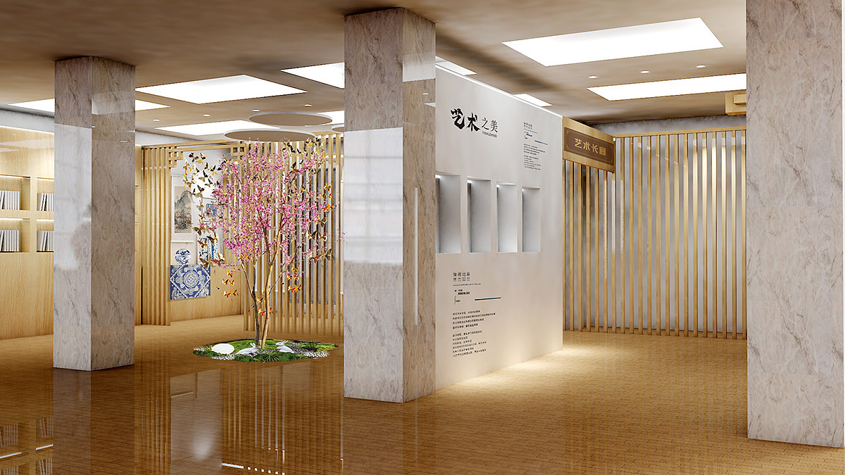 书画艺术展厅（图ZMzQzODUyMDEy） - 其他空间 - 站酷设计师306515387原创素材 - 站酷ZCOOL