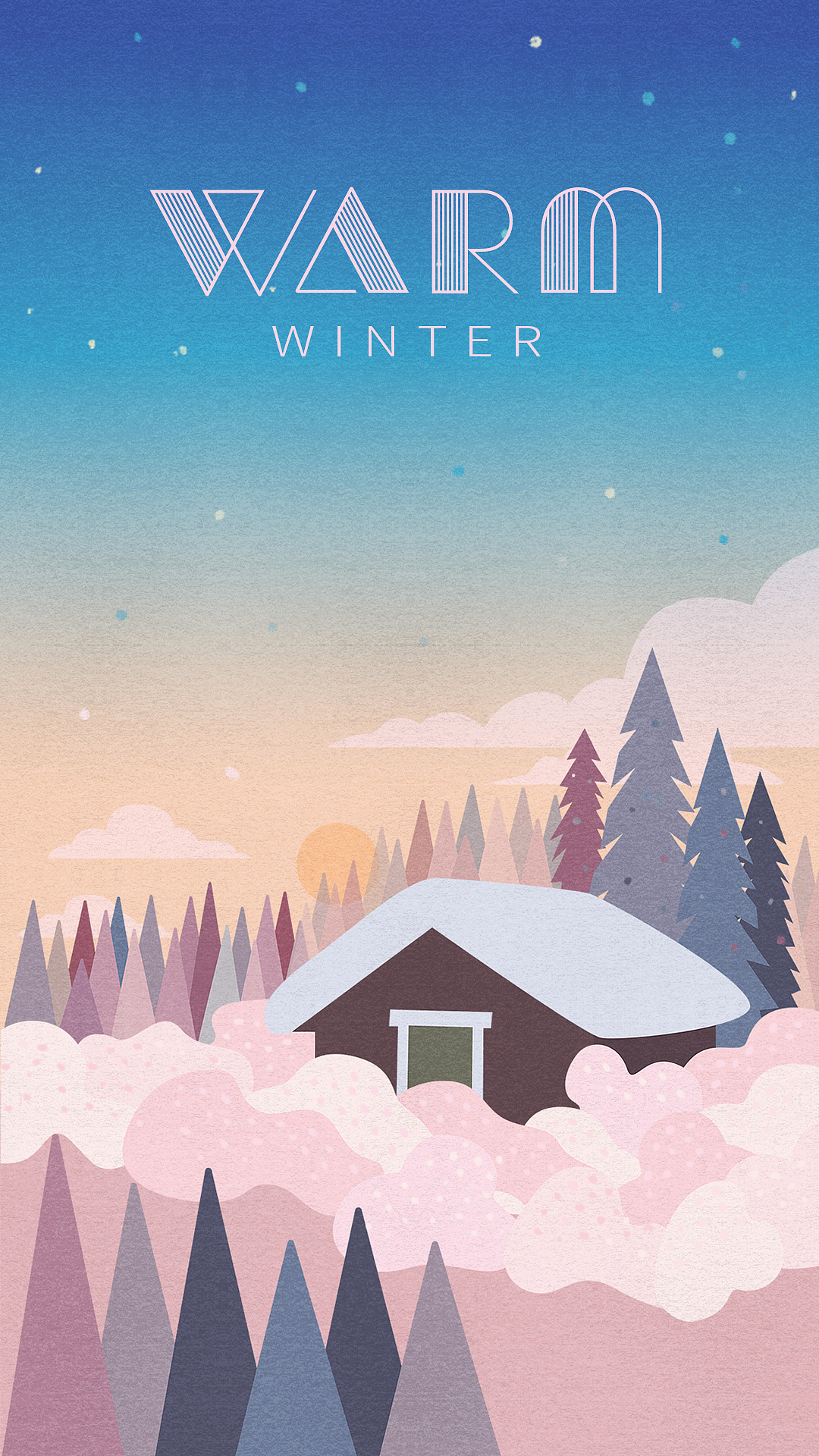 扁平风 — 春夏秋冬（图ZMzY0MTk2MDk2） - 商业插画 - 站酷设计师小么君原创素材 - 站酷ZCOOL