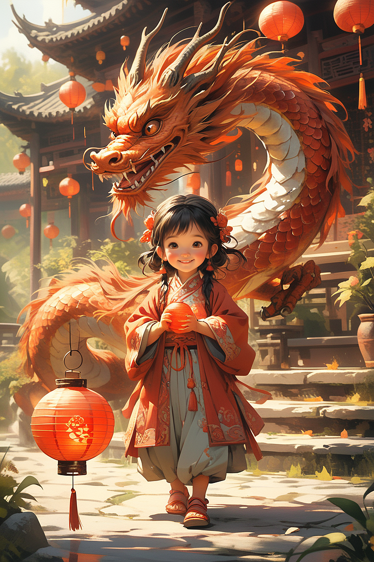 《神秘的东方龙》我的龙年AI守护神