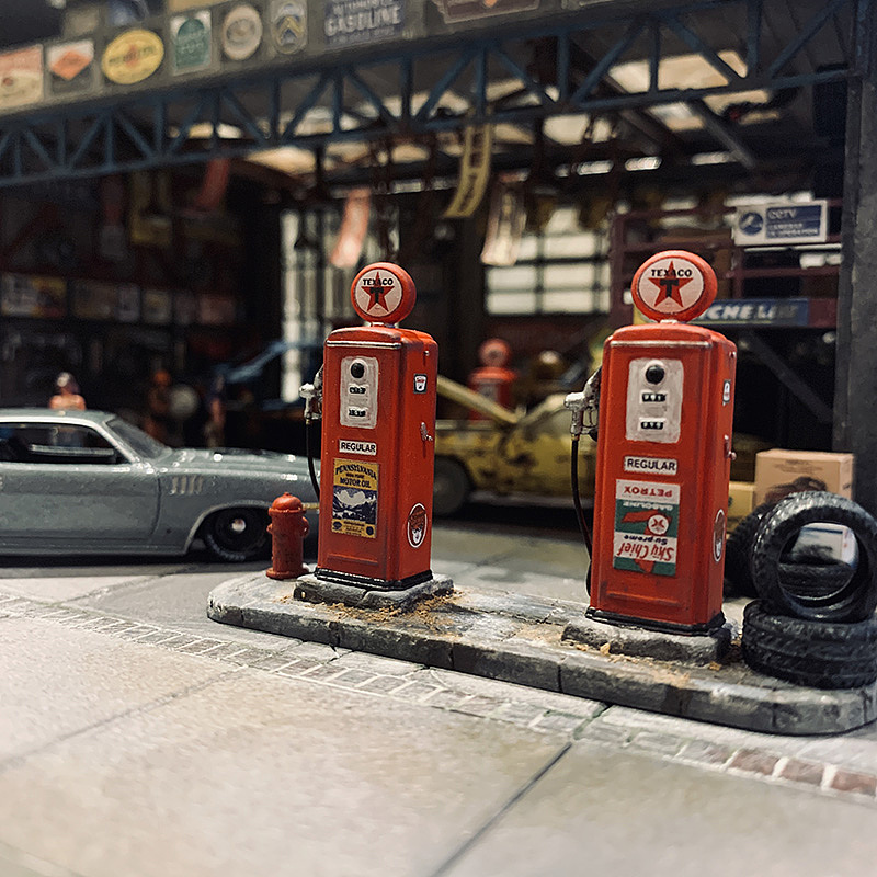 64比例迷你微缩场景模型 - 美式风格维修车间（图ZMzI2NDE3OTA4） - 其他手工艺 - 站酷设计师玩手工的饼哥原创素材 - 站酷ZCOOL