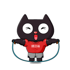 嘻动猫健身器材品牌吉祥物设计卡通形象设计动态表情包