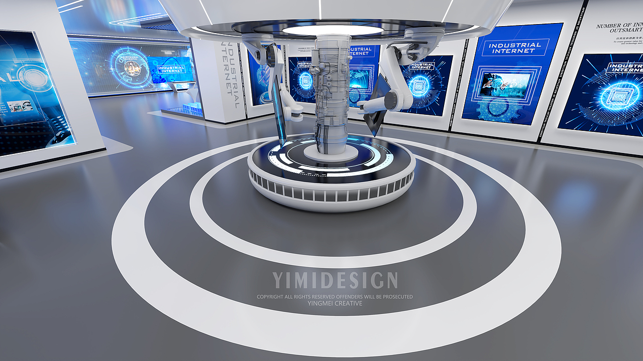 工业互联网展厅 5G互联网展厅 人工智能展厅 数字展厅（图ZMzE0MTE0MzA4） - 展陈设计 - 站酷设计师盈美创意原创素材 - 站酷ZCOOL