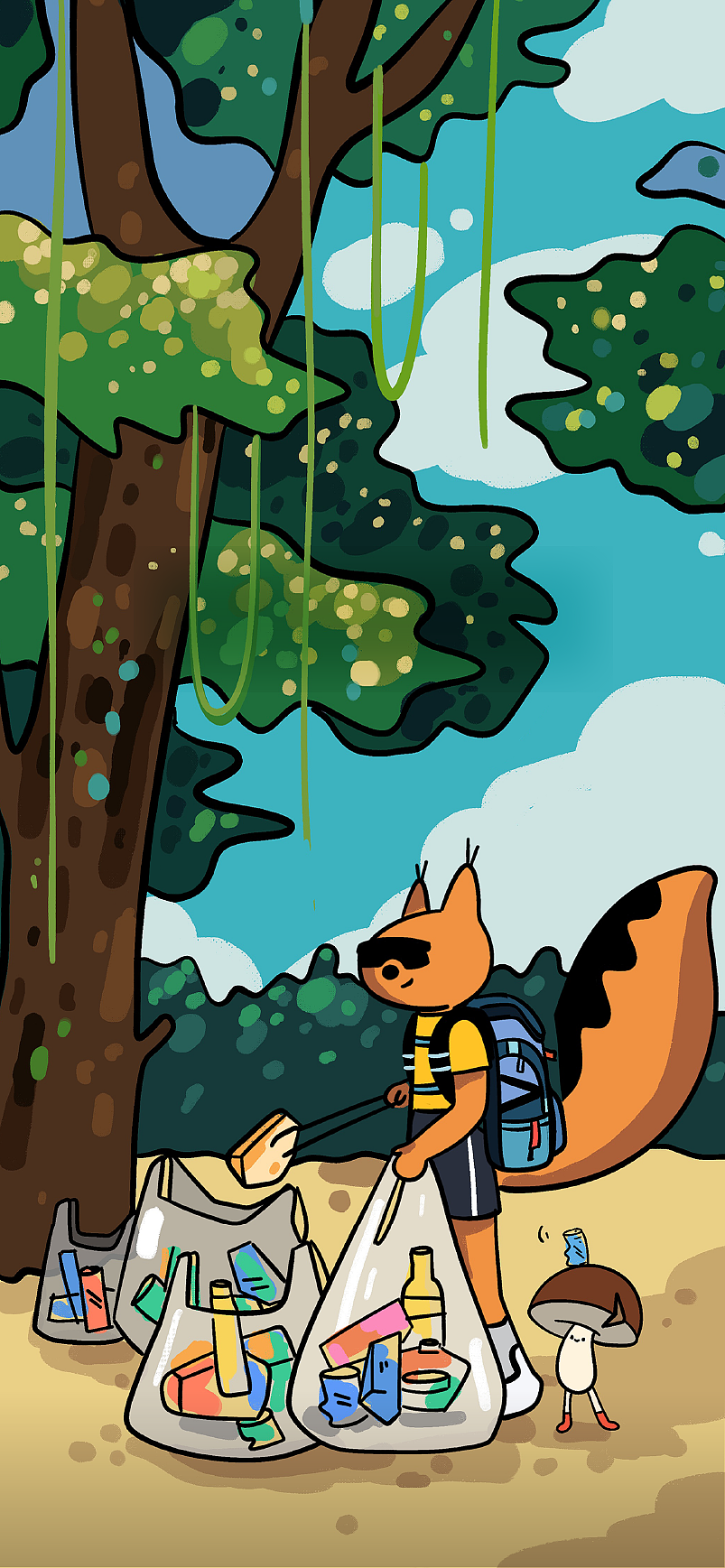 插画海报 | 「「崇礼168·净山行动」（图ZMzQ3MzcyMDY4） - 海报 - 站酷设计师大食设计商店原创素材 - 站酷ZCOOL