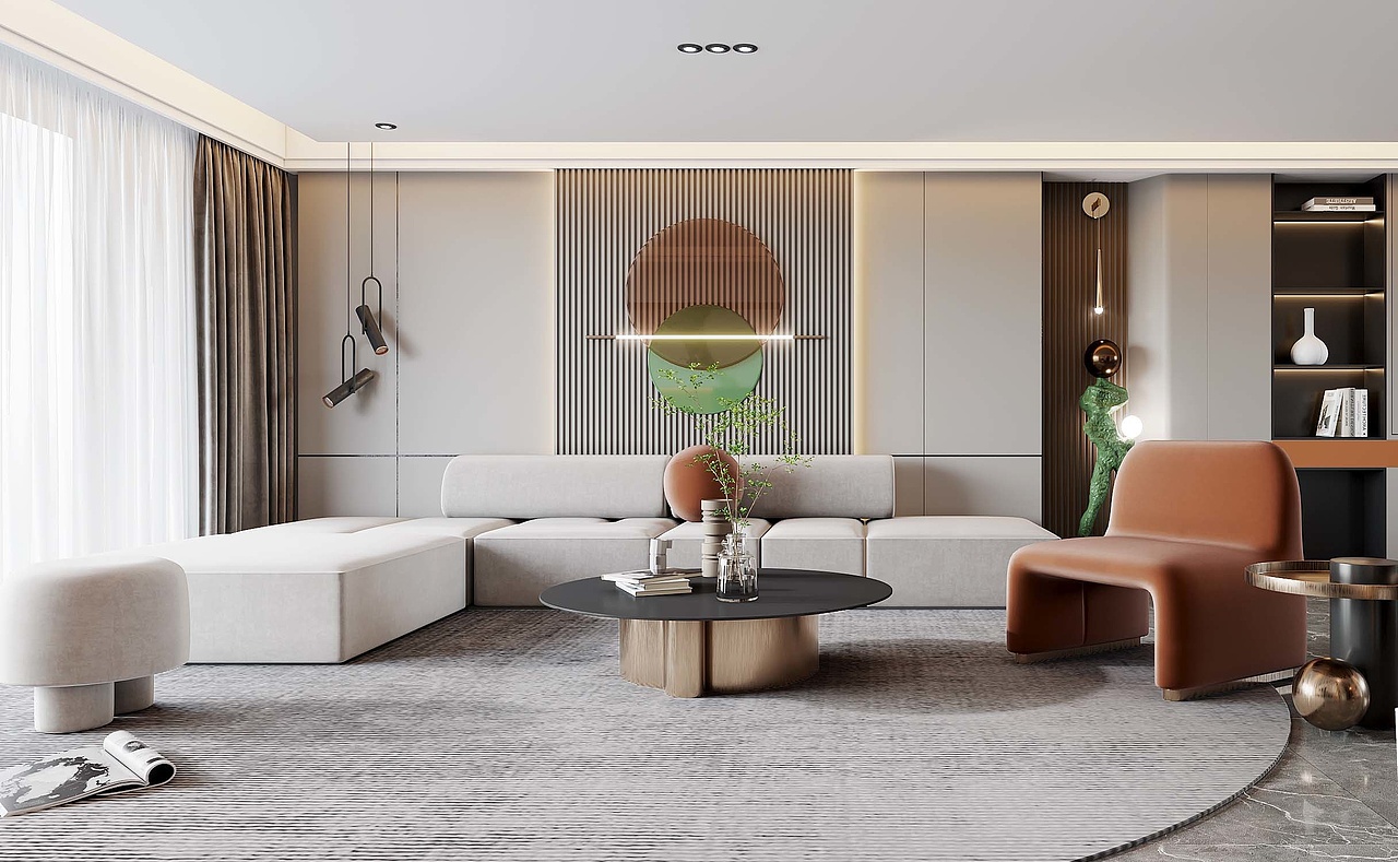 深圳装修:恒立听海现代简约风设计,好喜欢这样的家