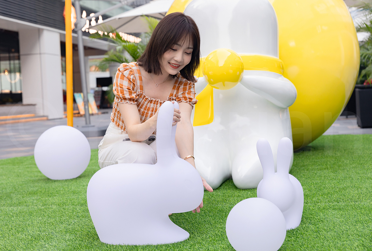 广场美陈活动摄影 人像互动摄影