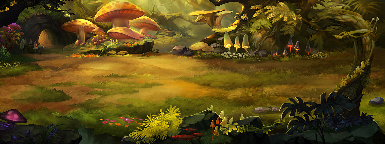 场景设计 单体建筑  横版场景