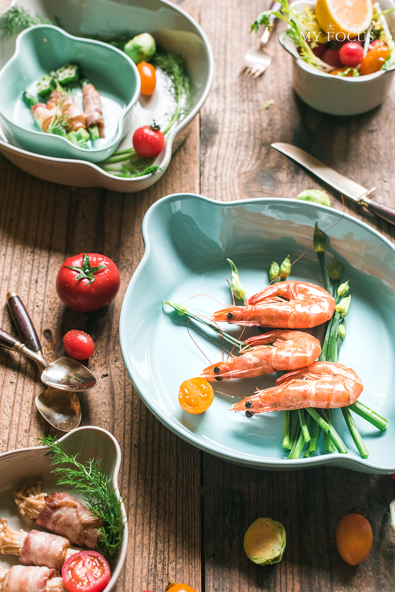 彩色沙拉烤盘 | 餐具摄影 | 大蕉创作