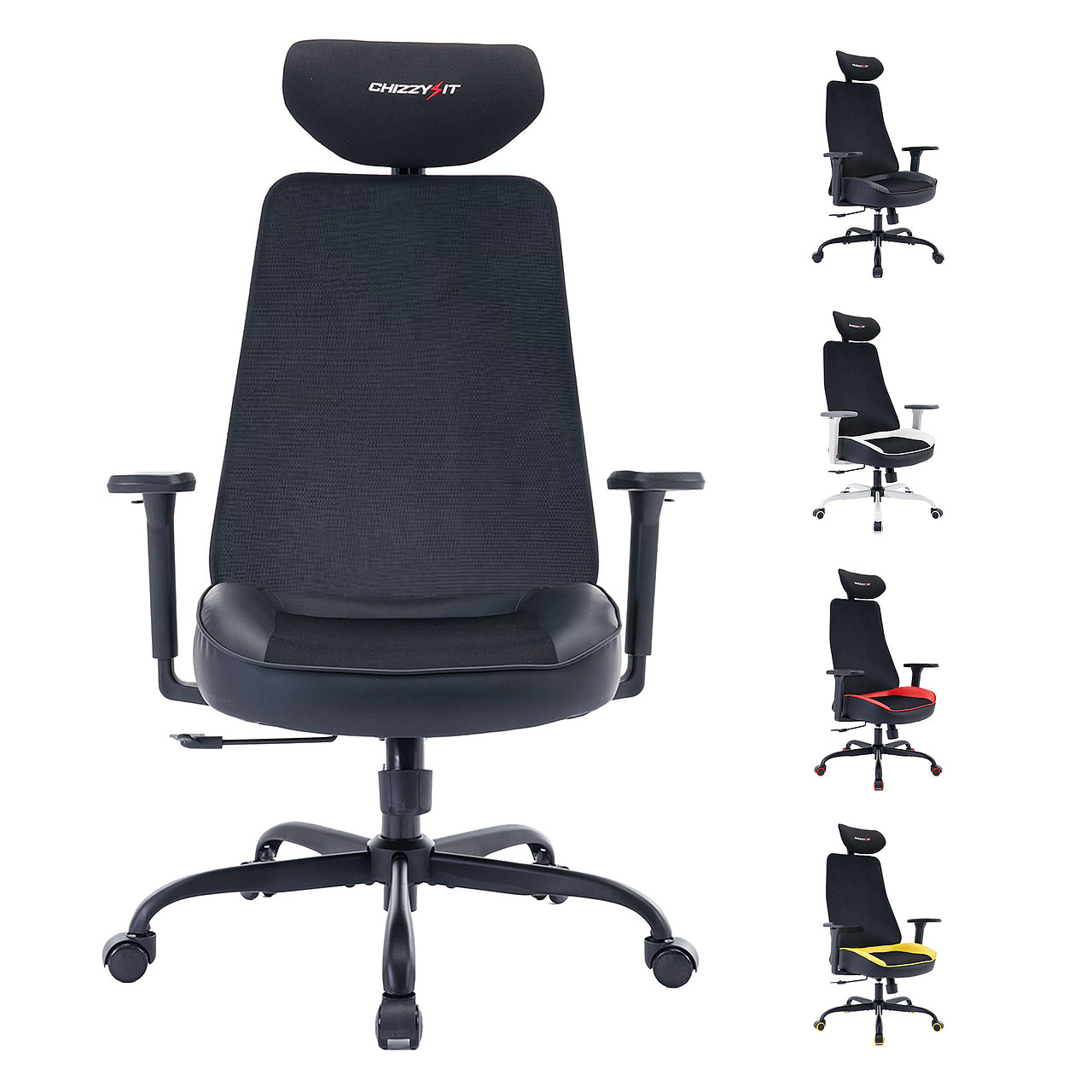 亚马逊人体工程学办公椅主图A+设计